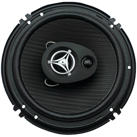 Dynamicfunction Max 400 watt Edge Series 3-Way Coaxial Speakers, Black - 6.5 in. DY114332